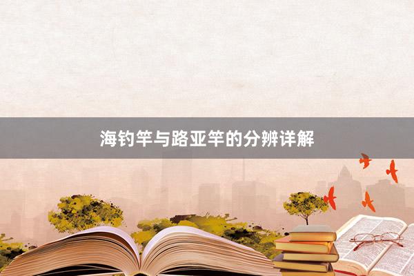 海钓竿与路亚竿的分辨详解